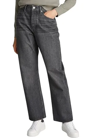 Tommy Hilfiger Damen Jeans Hose Loose Straight Nea Weites Bein, Grau (Nea), 30W/27L