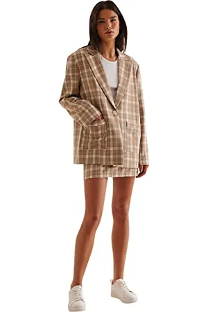 NA-KD Damen One Button Oversized Blazer, , 38
