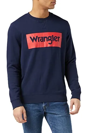 Wrangler Herren Logo Crew Sweatshirt, , XXL EU