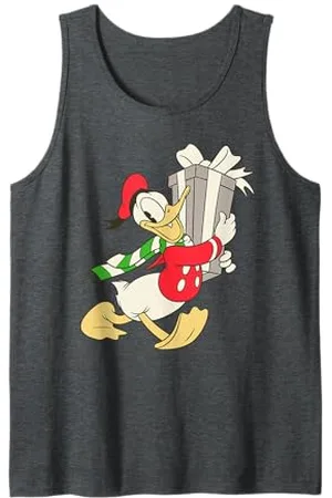 Disney Vintage Donald Duck with Holiday Present T-Shirt Tank Top