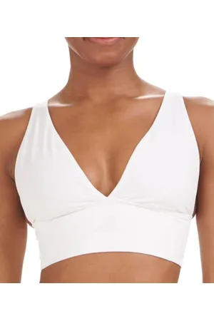 adidas Damen Micro-Stretch Lounge Bra—Seamless Comfort & Support Plunge-BH, Undurchsichtige, , S