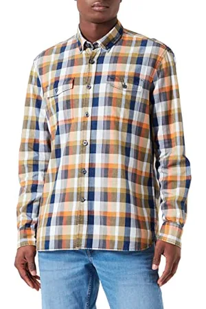 Camel Active Herren Karohemd aus Reiner Baumwolle Menswear-L