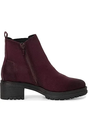 Jana Damen Chelsea Boots Wasserabweisend Vegan, Rot , 36 EU