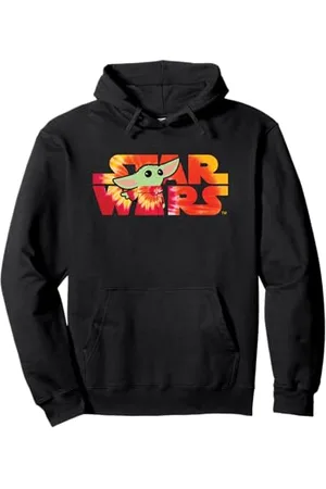 STAR WARS Tie Dye Logo with The Child Pullover Hoodie