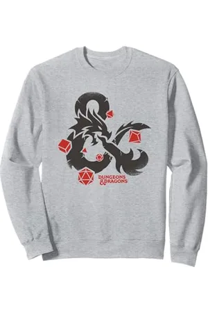 Dungeons & Dragons Ampersand Red Rolling Dice Sweatshirt
