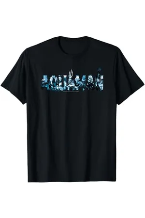 AQUAMAN Text Logo T-Shirt