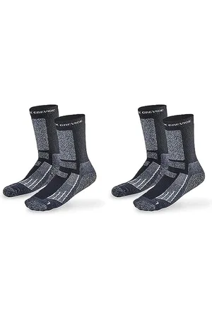 Black Crevice Merino Outdoorsocken lang, 2 Paar, black/white, 35-38