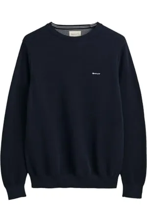 GANT Herren Cotton Pique C-Neck Pullover, , Standard