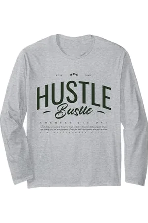 Mugambo Streetwear Fashion Design for Gift Ideas Hustle Bustle | Motivierendes Geschenk für Jugendliche, Männer & Frauen Langarmshirt