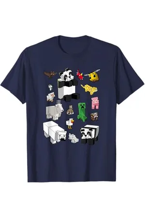 Minecraft Overworld Mob Grid Poster T-Shirt