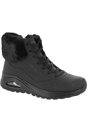 Skechers Damen Winter Boots, Black, 39.5 EU