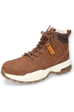 Dockers Herren Combat Boots, Männer Stiefeletten,wasserabweisend,warm gefüttert,Stiefel,Bootee,Booties,Cognac,41 EU