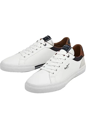Pepe Jeans Herren Kenton Court M Sneaker, White (White), 44 EU