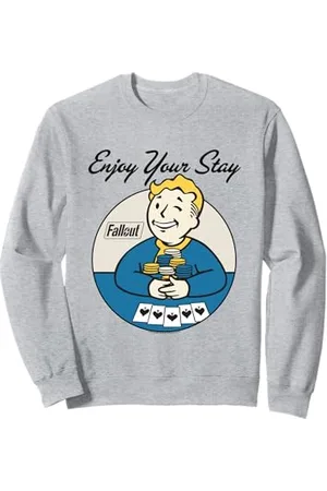 Fallout Video Game Vault Boy Genießen Sie Ihren Aufenthalt Sweatshirt