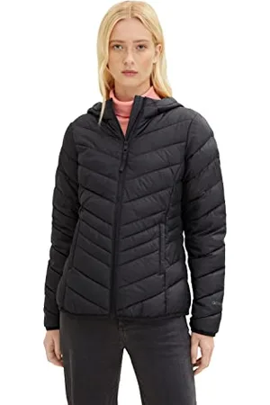 TOM TAILOR Damen Lightweight Steppjacke mit Kapuze, , XL