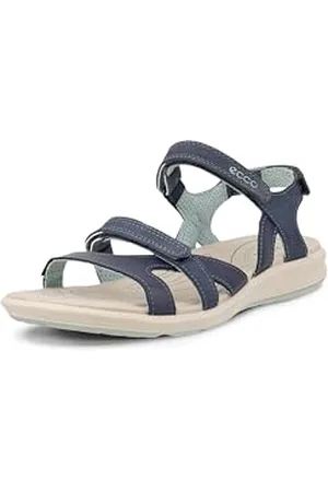 Ecco Damen CRUISE II Flat Sandal, Blau (MARINE/ICE FLOWER), 41 EU