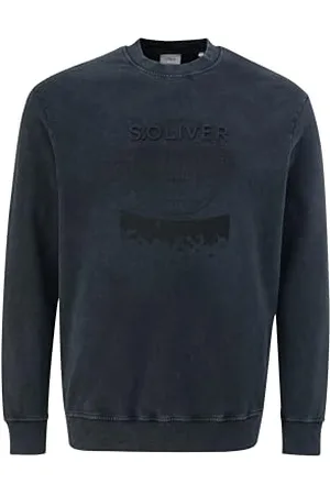 QS by s.Oliver Big Size Herren Sweatshirt mit Frontprint Grey, XXL