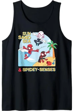 Marvel Spider-Man "Sun Sand Sea & Spidey-Senses" Beach Tank Top