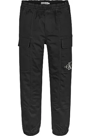 Calvin Klein Jeans Jungen Sateen Cargo Pants IB0IB01675 Gewebte Hosen, , 8 Jahre