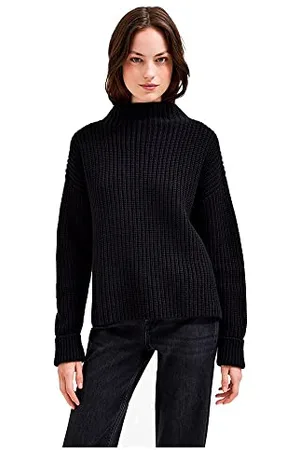 SELECTED Damen Selected Rollkragen Strickpullover | Hoher Rundhals Knitted Sweater | Langarm mit Schlitzen SLFSELMA, Farben: , Größe:38