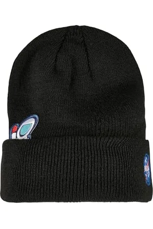 Mister Tee Unisex NASA Embroidery Beanie one Size Black