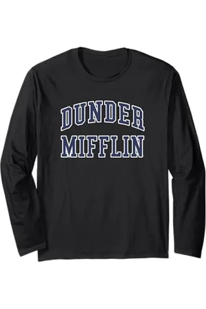 The Office Dunder Mifflin gewölbt Langarmshirt