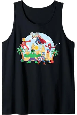 Marvel Super Heroes Avengers & Spider-Man Summer Beach Tank Top