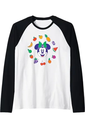 Disney Minnie Mouse in Apple Hat Summer Fruit Mix Picnic Raglan