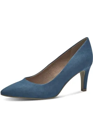 QS by s.Oliver Damen Pumps Spitz mit Stilettoabsatz, (Blue), 37 EU