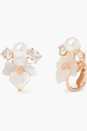 Kate Spade Precious Pansy OHRRING Weiß Multi
