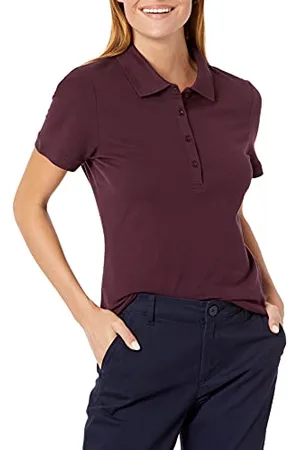 Amazon Damen Kurzärmeliges Poloshirt (Erhältlich In Übergröße), , M