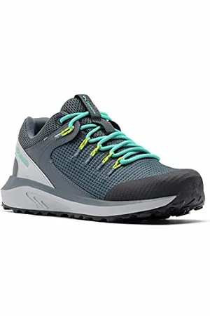 Columbia Trailstorm Waterproof wasserdichte Trekking Und Wanderschuhe für Damen, Grau (Graphite x Dolphin), 38 EU