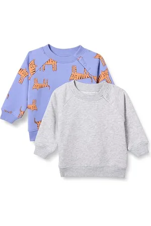 Amazon Unisex Kinder French Terry Sweatshirts Mit Rundhalsausschnitt, 2er-Pack, , 3 Jahre