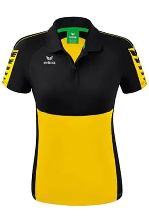 Erima Damen Six Wings Sport Polohemd, gelb, 36