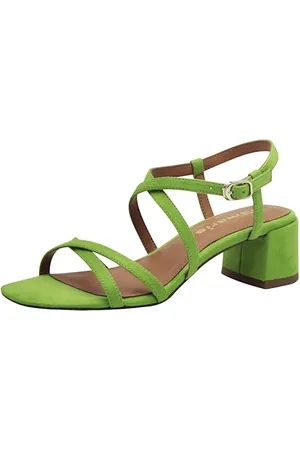 Tamaris Sandalette Damen Vegan Elegant grün,EU 38
