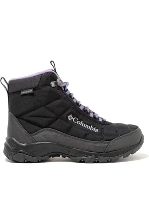 Columbia Firecamp Boot wasserdichte Schneestiefel für Damen, Schwarz (Black x Plum Purple), 39 EU