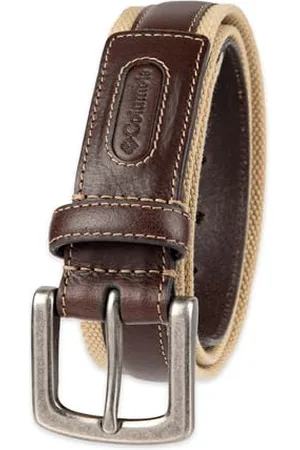 Columbia Klassischer Herren-Gürtel mit Stitch-Design - Beige - 36