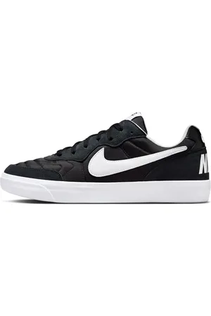Nike Herren NSW Tiempo Trainer Sneaker, Black/White-Gum Med Brown, 43 EU