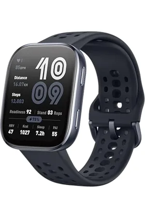 AMAZFIT Bip 6 Smart Watch 46mm, 14 Tage Akku, 1.97“ AMOLED, GPS & kostenloses Kartenmaterial, AI, Bluetooth Anruf Textfunktion, Gesundheits, Fitness Schlaf-Tracker, 140+ Trainingsmodi, 5 ATM