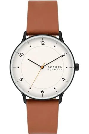 Skagen Herrenuhr Riis 3-Zeiger-Werk Edelstahl schwarz, SKW6883