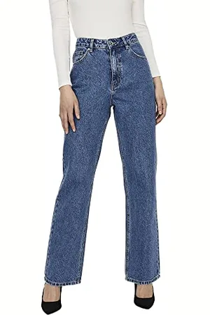 VERO MODA Damen Vmkithy Hr Loose Straight Li368 Ga Noos Jeans, , 27W / 34L EU