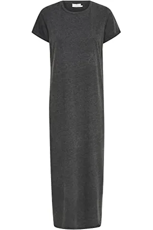 Kaffe Kleid KAcelina Damen Kleid Rundhals Maxi Kurzarm Casual Basic Freizeitkleider M