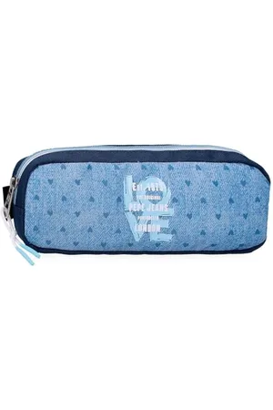Pepe Jeans Noni Denim Federmäppchen, , 22 x 7 x 3 cm, Polyester, von Joumma Bags, , Talla única, Federmäppchen