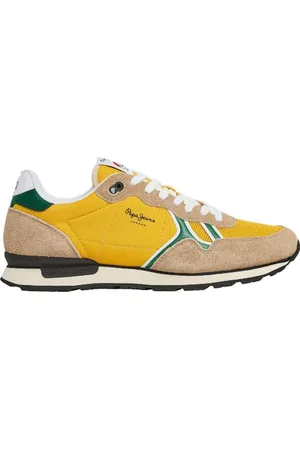 Pepe Jeans Herren Brit Fun M Sneaker, Gelb (Rugby Yellow), 10
