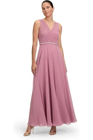Vera Mont Damen Abendkleid mit Plissee ,42