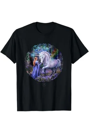ANNE STOKES Bluebell Woods Einhorn Kollektion T-Shirt