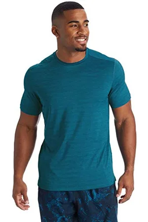 Champion C9 Herren Running Tee T-Shirt, Petrol Paradise Heather, Mittel