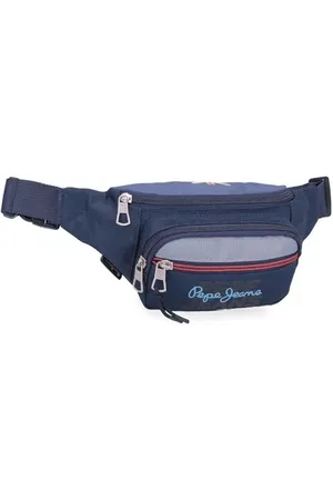 Pepe Jeans Seldon Federmäppchen, Umhängetaschen, Blau und Pink, Perfekt zum Ordnen und Tragen von Bleistiften und Stiften, mehrere Fächer. Von Joumma Bags