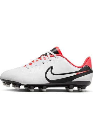 Nike Legend 22 Fussballschuh, White/Black-Bright Crimson, 38.5 EU