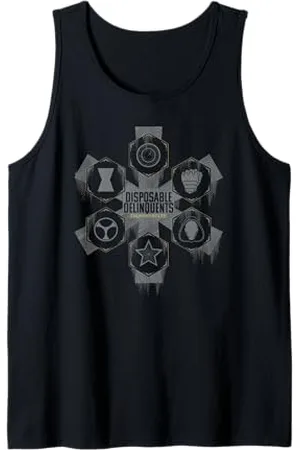 Marvel Thunderbolts Disposable Delinquents Icons Logo Tank Top